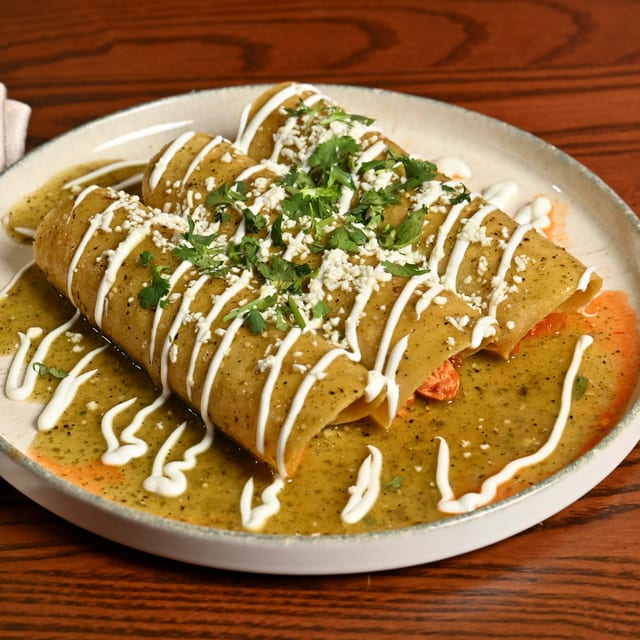 Enchiladas Verdes.