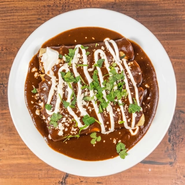 Mole Enchiladas.