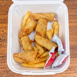 Kids Mini Flour Tortilla Flautas with Fries